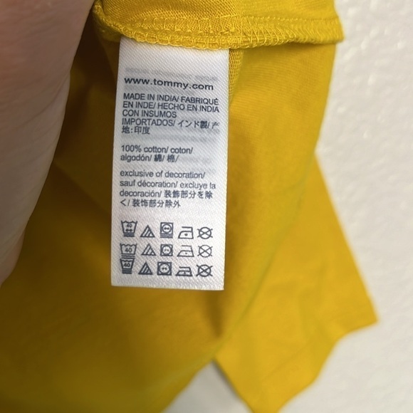 Tommy Hilfiger Yellow Long Sleeve Top Size 4/5 - Picture 6 of 6